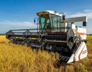 Rice Harvesting Machine in Ghana